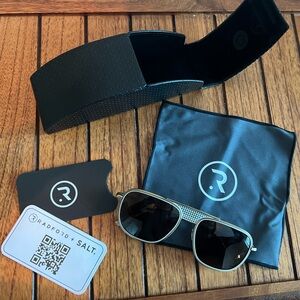SALT X RADFORD RS500 polarized sunglasses, Polar Crimson/Antique Silver Titanium